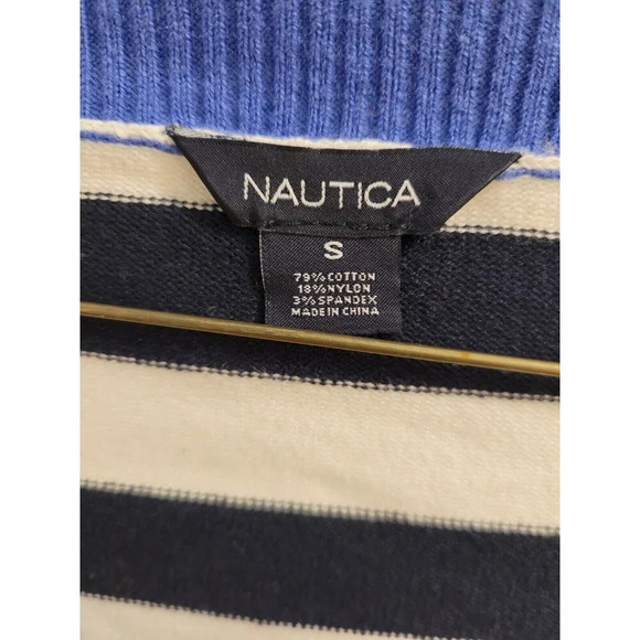 Nautica Womens Lightweight Pullover Blue Off White Sweater - Size Small. EUC - Picture 9 of 9